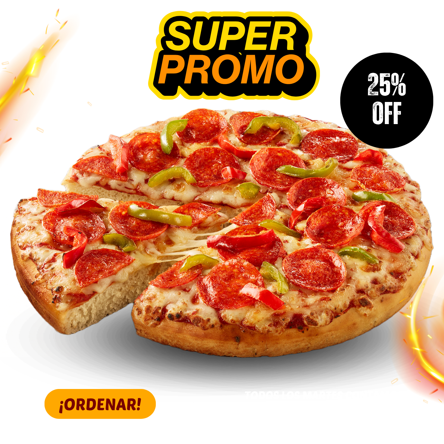 Variedad de deliciosas pizzas Riohacha listas para pedir